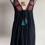 Free People Dress Lovers Cove Embroidered Tassel Tie Dress Sz XS Photo 2