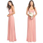 Show Me Your Mumu Godshaw Goddess Gown Bridesmaid Dress in Rustic Mauve Crisp Photo 3