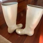 Hunter Tall Rain Boots Pearl White Size 5 Photo 6