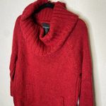 Cynthia Rowley  | Heathered Red Wool Blend‎ cowl neck sweater Photo 1