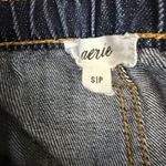 Aerie  women's Denim Shorts Elastic Waist Size Small Distressed Photo 2
