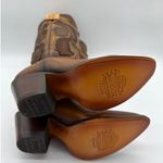 Corral Western Leather Yellow Artisan Denim Embroidery OTK Stud Boot A4701 8 Photo 1