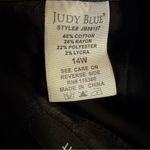 Judy Blue  Jeans Mid Rise Taper Slim Fit Straight Black jeans womens plus 14W Photo 8