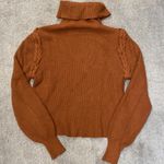 Design History Rust Long Sleeve Turtle Neck Sweater Top Size XS Photo 3
