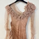 House Of CB  Sorrel Tulle Asymmetric Minidress in Blush Size Small Photo 9