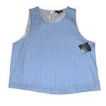 Saks 5th Avenue Saks Fifth Avenue NWT blue and white stripe lined tank women’s size XL Photo 0