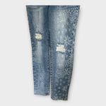 Judy Blue Women's Boyfriend Fit size 5/27 Distressed light Paisley Print Jeans Photo 7