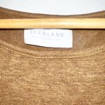 Everlane  neutral tan brown 100% linen women’s tank top Photo 4