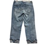 Liverpool Women's ECO Logical Distressed Denim Jeans Cropped Cuffed Hem 8/29 Photo 1