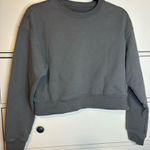 Yellow Label Co Gray Women's Cropped Sweatshirt Size XS Photo 0