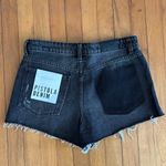Pistola NEW  Size 29 Nova Relaxed High Rise Cut Off Denim Jean Shorts Black Photo 1
