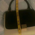 CELINE  Trapeze Two way black, white and pink color authentic hand bag. Photo 14