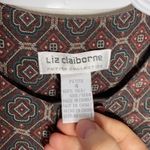 Liz Claiborne  oriental print silk blouse size 4p Photo 5