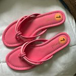 J. McLaughlin NEW  Caitlin Pink Double Strap Patent Leather Thong Sandals Photo 1