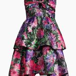 Milly  Purple Multi Floral Mini Dress Photo 1