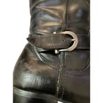 Bass Boots Womens 7.5 M Used Black Man Made Materials Photo 4