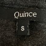 Quince  Black Cashmere Crew Long Sleeve Stretch Pullover T-Shirt Sweater Top Sz S Photo 2
