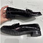 Stuart Weitzman Women Deep Purple Alligator Patent Leather Loafer, Size 7, NWOT Photo 2