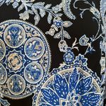 Robbie Bee Long Sleeve Paisley Puff Print Shift Dress Stretch Sz M Brand New Photo 10