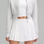 Lululemon Full-Zip Cropped Scuba Hoodie in Heathered Gray Photo 0