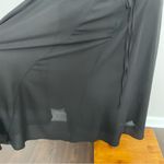 Torrid  Dress Midi Flutter Sleeves Lace Up Back Round Neck Chiffon Lined Black Photo 4