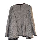 Chico's Women's Striped Tweed Blazer w/ Jeweled Collar Size S Photo 1