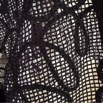 Ming Wang Floral Embroidered Knit Jacket Black and White Size L Photo 13