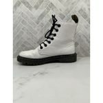 Dr. Martens Dr Doc Luana White Leather Boots Combat Lace Up Womens Size 8 Photo 4