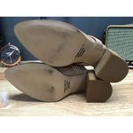 Anne Klein Rosel Dress Pump US 8 Tan Leather Knotted Stacked Block Heel Shoes Photo 4