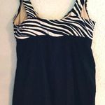 Croft & Barrow One Piece Zebra Print Bathing Suit Photo 1