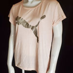 Puma Pink & Silver Short Sleeve Tee Shirt (S) Photo 0