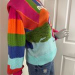 Farm Rio  Amazon Mushroom Embroidered Sweater size small Photo 6