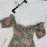 Lovers + Friends  Green Floral Lace Square Neck Mini Dress XS Photo 9