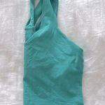 Alo Yoga Airbrush Real Bra Tank in Ocean Teal Size XL $70 Photo 7