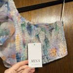 MISA Los Angeles One Shoulder Crop Blouse Photo 3