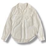 Bella Dahl White Tencel Popover Blouse Shirt Small USA Made Photo 0