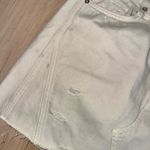 We The Free  Cream Denim Skirt With Buttons Size 30 Photo 2
