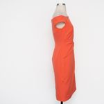 Lauren Ralph Lauren Coral Twist Detail Cocktail Dress Size 2 Orange Photo 3