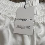 Generation Love  White High Waist Women Shorts Photo 2