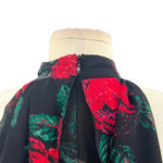 Lovers + Friends Lovers + Friends Golden Ray Maxi Dress Black Red Floral Rose Print Size Small Photo 11