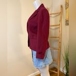 Pendleton  VTG Blazer Sz 4 Maroon Virgin Wool Made in USA Photo 6