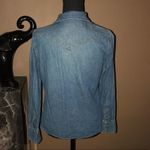 Bitten by Sarah Jessica Parker Jean Shirt Blue Size M Photo 2