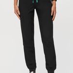 FIGS W21SW2017P Black/Teal Drawstring Zamora FREEx Joggers Scrub Pants Size XS Photo 0