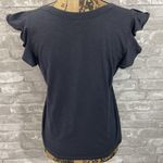 Loft  Grey Flutter Sleeve Tee Photo 2