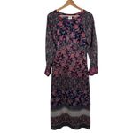 CAbi  Festive Maxi Dress Small Retro‎ Floral Boho Multicolor Fall Festival Chic Photo 1