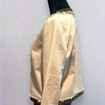 Live a Little  distressed leopard blazer with zipper‎ Photo 6