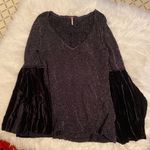 Free People Sparkly Sweater Long Sleeve Blouse Top Photo 2
