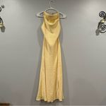 Misha Dawn Italian Straw Yellow Dress US 2 Photo 1