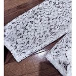 Koko + Mason Women's Long Sleeve Lace Top Large Chic Modern Whimsy Revival NEW White Photo 2