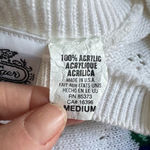 Villager Vintage Floral Knit Short Sleeve Sweater Medium Cottagecore Feminine Photo 6